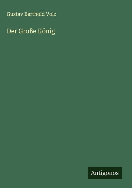 Produktbild: Der Gro&szlig;e K&ouml;nig