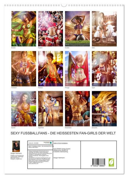 Produktbild: SEXY FUSSBALLFANS - DIE HEISSESTEN FAN-GIRLS DER WELT (hochwertiger Premium Wandkalender 2026 DIN A2 hoch), Kunstdruck in Hochglanz