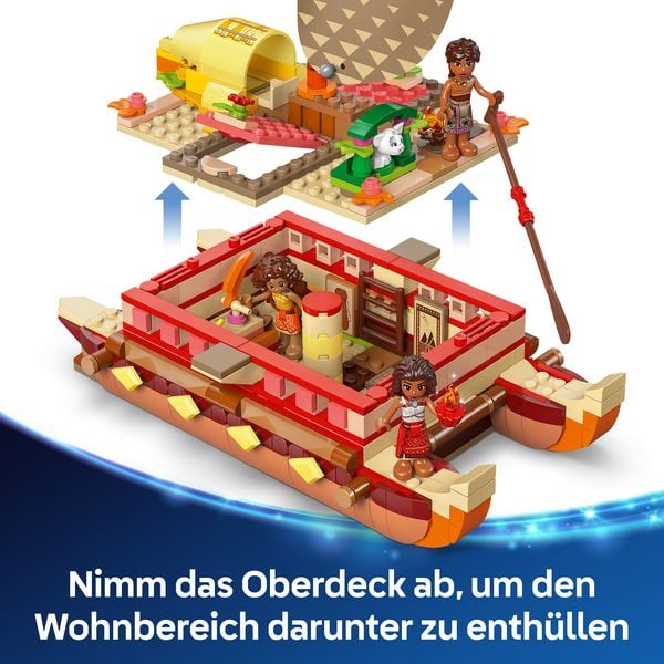 Produktbild: LEGO ǀ Disney 43270 Vaianas Abenteuerflo&szlig;, Spielzeug f&uuml;r M&auml;dchen