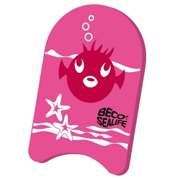 Kickboard Sealife Pinky pink 34x21cm