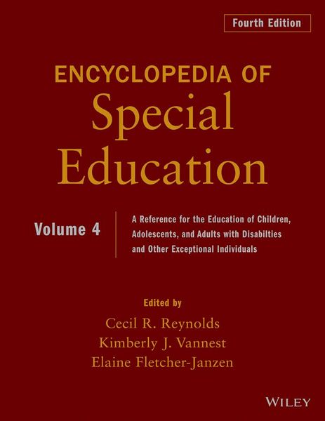 Produktbild: Encyclopedia of Special Education, Volume 4