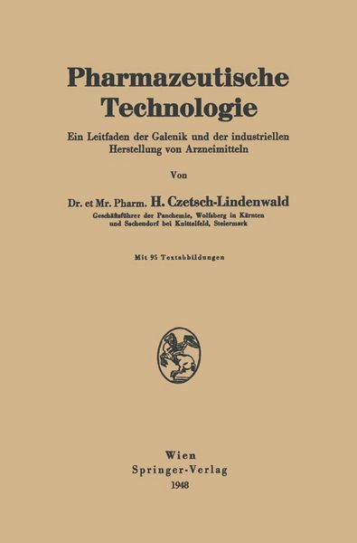 Produktbild: Pharmazeutische Technologie