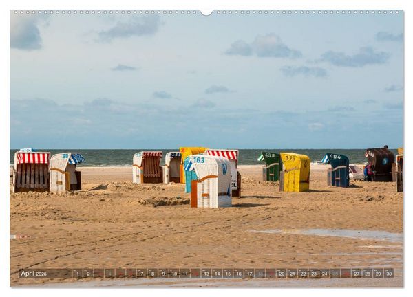 Produktbild: Amrum Insel am Wattenmeer (Wandkalender 2026 DIN A2 quer), CALVENDO Monatskalender