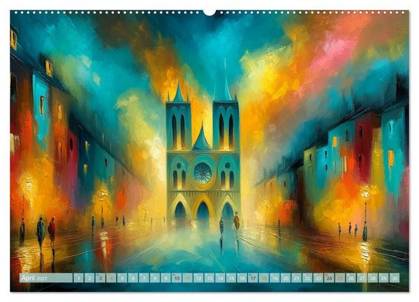 Produktbild: Visionen aus Linie und Raum (hochwertiger Premium Wandkalender 2027 DIN A2 quer), Kunstdruck in Hochglanz
