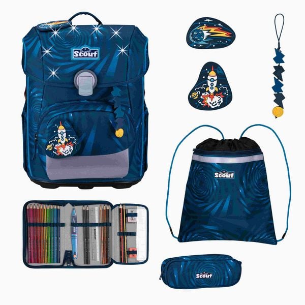 Produktbild: Scout Schulranzen Set Neo LED, Schulranzen Set, 4tlg, Rocket Rider