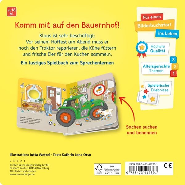 Produktbild: Wo ist blo&szlig; &hellip;? - Mein Bauernhof-Buch zum Sachen suchen