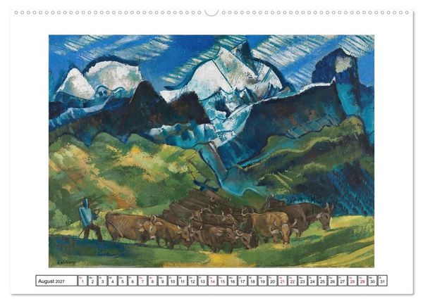 Produktbild: August Babberger (hochwertiger Premium Wandkalender 2027 DIN A2 quer), Kunstdruck in Hochglanz