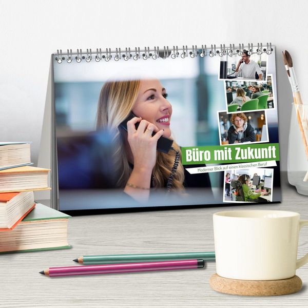Produktbild: B&uuml;ro mit Zukunft (Tischkalender 2026 DIN A5 quer), CALVENDO Monatskalender