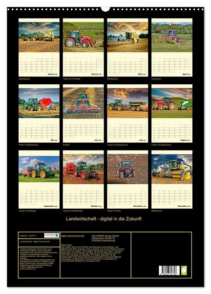 Produktbild: Landwirtschaft - digital in die Zukunft (Wandkalender 2026 DIN A2 hoch), CALVENDO Monatskalender