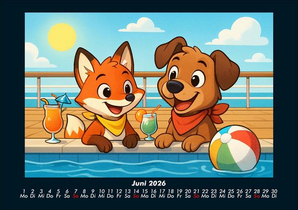Produktbild: Finn & Wuff auf Kreuzfahrt 2026 Fotokalender DIN A4