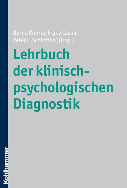 Produktbild: Lehrbuch der klinisch-psychologischen Diagnostik