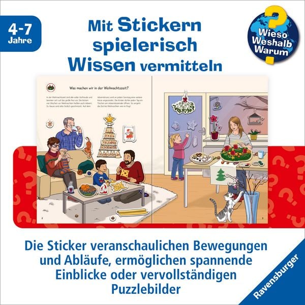 Produktbild: Wieso? Weshalb? Warum? Stickerheft - Weihnachten