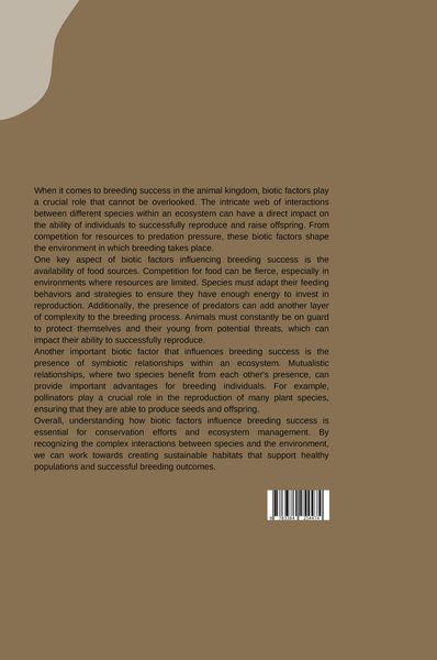 Produktbild: Beyond the Nest: How Biotic Factors Influence Breeding Success