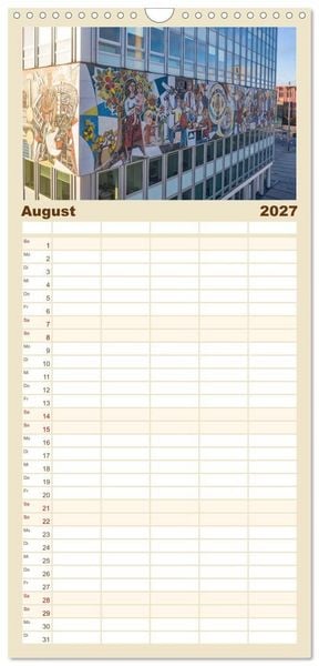 Produktbild: Familienplaner 2027 - Berlin - Reise durch die deutsche Geschichte mit 5 Spalten (Wandkalender, 21 x 45 cm) CALVENDO