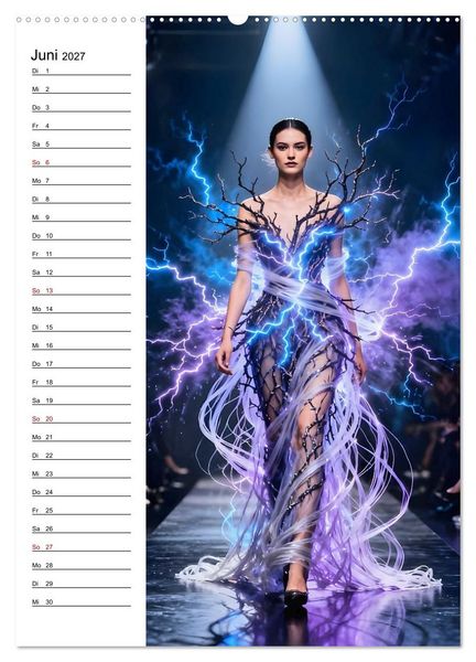Produktbild: Impossible Couture - Futuristische Mode jenseits von Schwerkraft und Realit&auml;t (Wandkalender 2027 DIN A2 hoch), CALVENDO Monatskalender