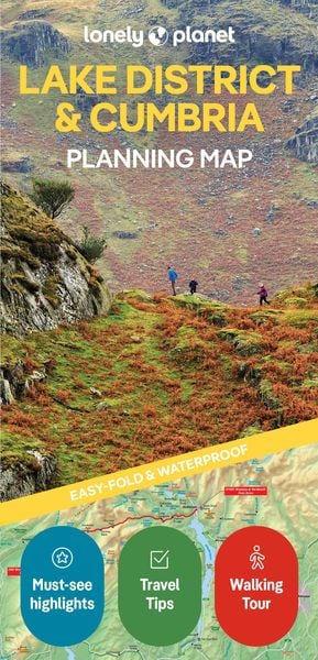 Produktbild: Lonely Planet Lake District & Cumbria Planning Map