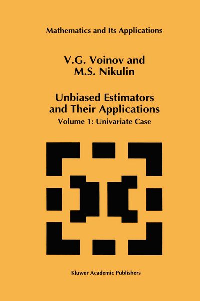 Produktbild: Unbiased Estimators and Their Applications