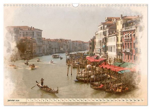 Produktbild: Venise l'&eacute;ternelle (Calendrier mural 2026 DIN A3 vertical), CALVENDO calendrier mensuel