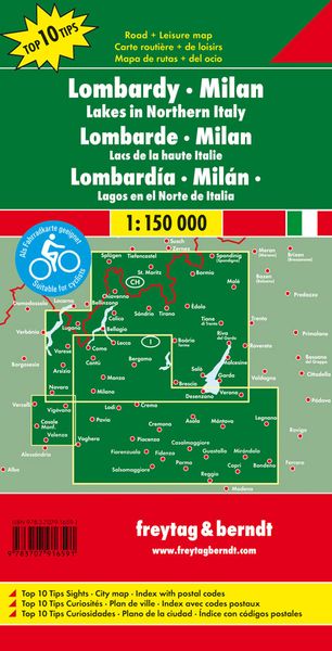 Lombardei - Mailand - Oberitalienische Seen 1:150 000