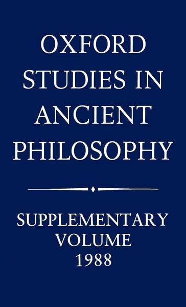 Produktbild: Oxford Studies in Ancient Philosophy