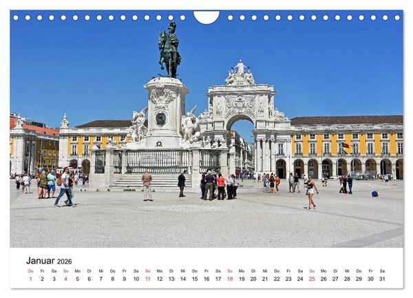 Produktbild: LISSABON und die Atlantikk&uuml;ste (Wandkalender 2026 DIN A4 quer), CALVENDO Monatskalender