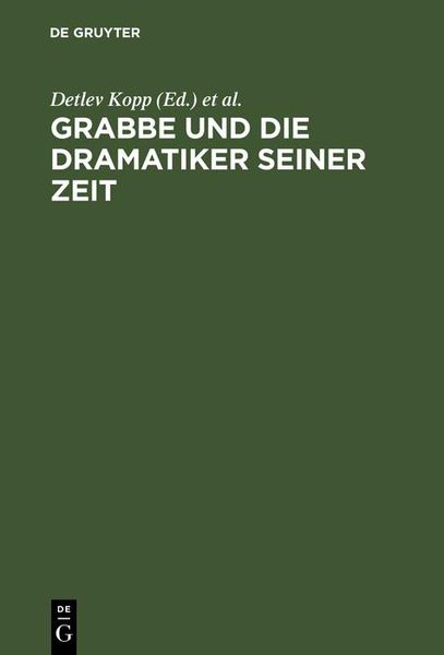 Produktbild: Grabbe und die Dramatiker seiner Zeit
