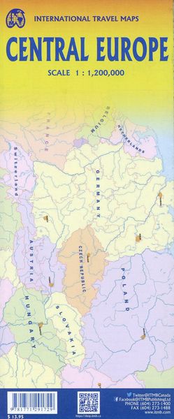 Produktbild: Central Europe 1:1200000