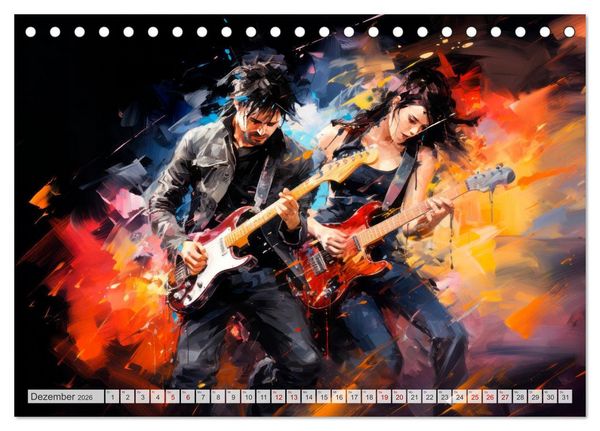Produktbild: ROCK Sp&uuml;re die grenzenlose Power (Tischkalender 2026 DIN A5 quer), CALVENDO Monatskalender