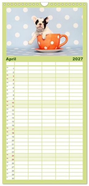 Produktbild: Familienplaner 2027 - Der Bully - Kalender Familienplaner hoch mit 5 Spalten (Wandkalender, 21 x 45 cm) CALVENDO