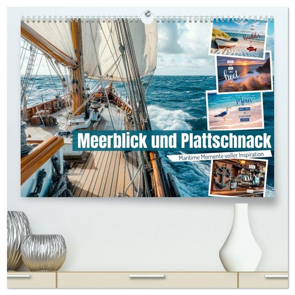 Produktbild: Meerblick und Plattschnack (hochwertiger Premium Wandkalender 2026 DIN A2 quer), Kunstdruck in Hochglanz