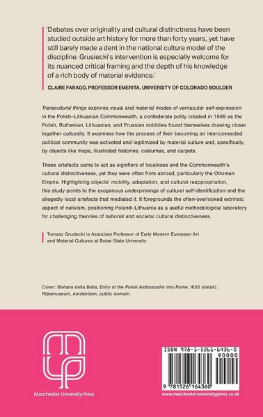 Produktbild: Transcultural things and the spectre of Orientalism in early modern Poland-Lithuania