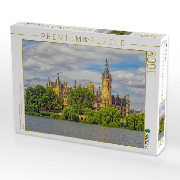 Produktbild: CALVENDO Puzzle Mecklenburg-Vorpommern Schwerin Schloss | 1000 Teile Lege-Gr&ouml;&szlig;e 64x48cm Foto-Puzzle f&uuml;r gl&uuml;ckliche Stunden