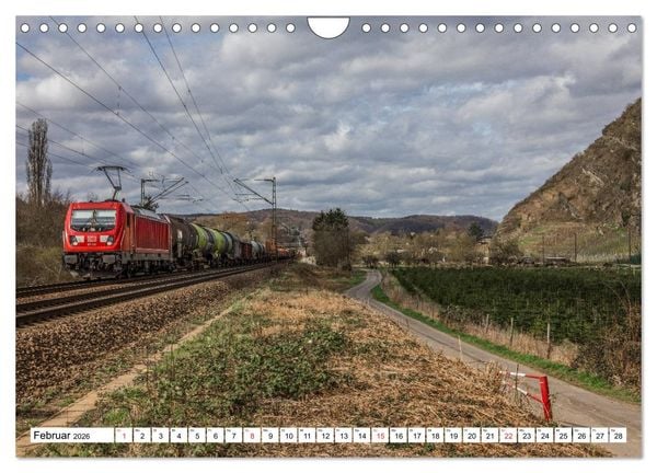 Produktbild: Eisenbahn an Rhein und Mosel 2026 (Wandkalender 2026 DIN A4 quer), CALVENDO Monatskalender