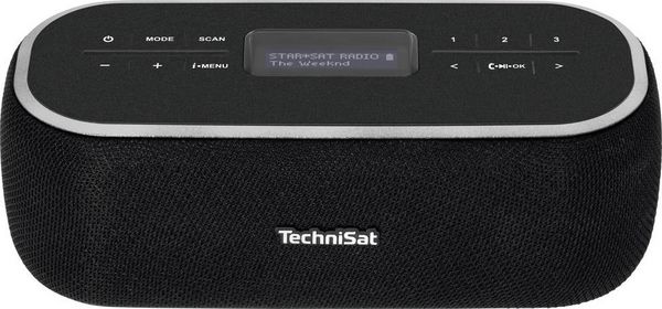Produktbild: TechniSat DIGITRADIO BT 1 Tischradio DAB+, UKW AUX, Bluetooth&reg; Freisprechfunktion, Inkl. Mikrofon, Weckfunktion, wiederaufladbar Schwarz