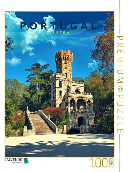 CALVENDO Puzzle Quinta da Regaleira Residenz in Sintra | 1000 Teile Lege-Größe 64x48cm Foto-Puzzle für glückliche Stunden
