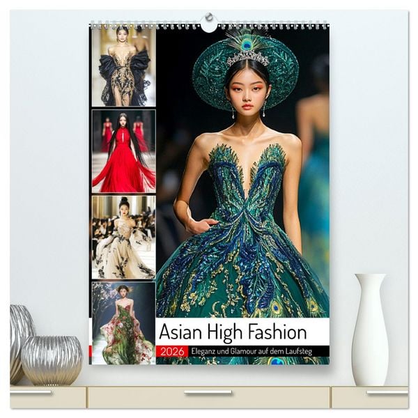 Produktbild: Asian High Fashion. Eleganz und Glamour auf dem Laufsteg (hochwertiger Premium Wandkalender 2026 DIN A2 hoch), Kunstdruck in Hochglanz