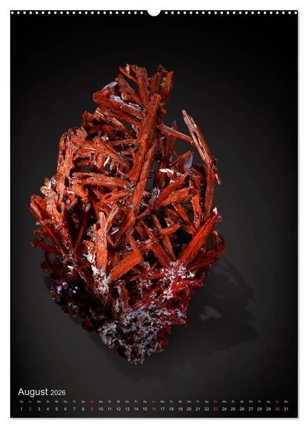 Produktbild: ZAUBERHAFTE MINERALIEN designed by nature (hochwertiger Premium Wandkalender 2026 DIN A2 hoch), Kunstdruck in Hochglanz
