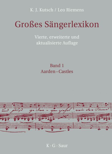 Großes Sängerlexikon -