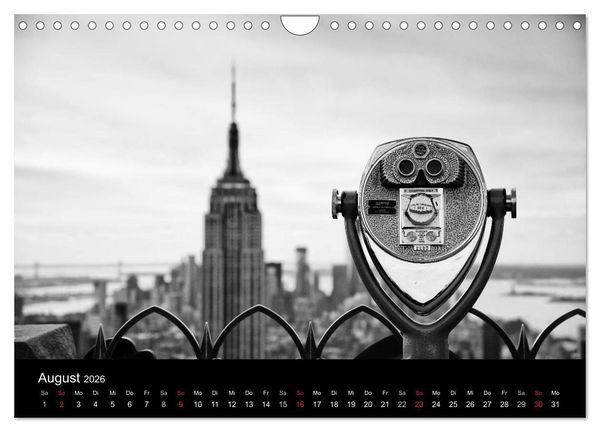 Produktbild: New York 2026 (Wandkalender 2026 DIN A4 quer), CALVENDO Monatskalender