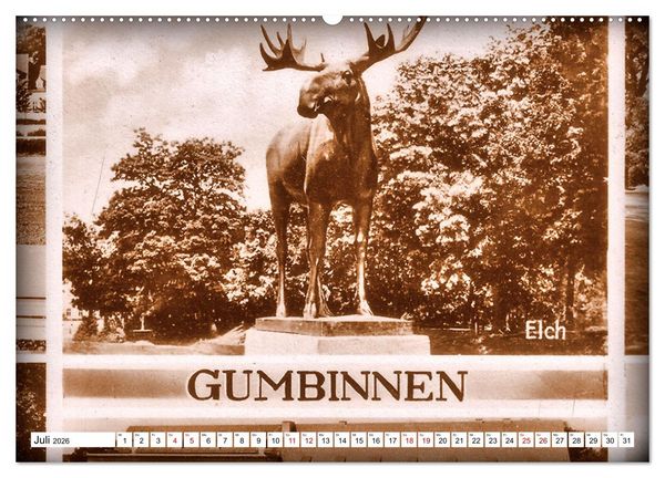 Produktbild: Ostpreu&szlig;ens Elche (hochwertiger Premium Wandkalender 2026 DIN A2 quer), Kunstdruck in Hochglanz