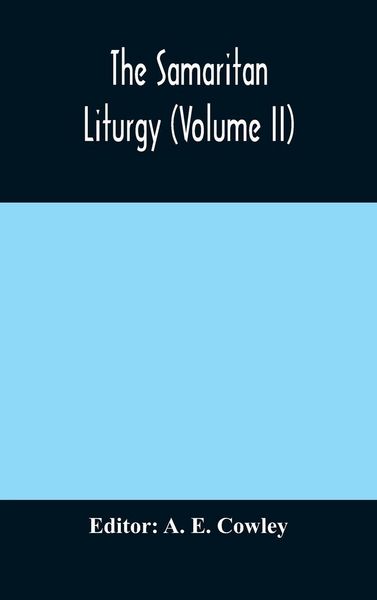 Produktbild: The Samaritan Liturgy (Volume Ii)