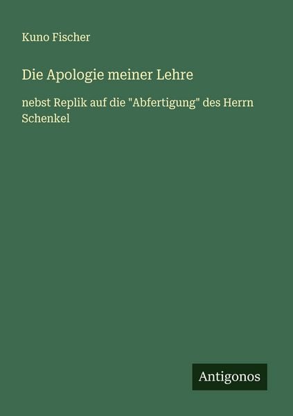 Produktbild: Die Apologie meiner Lehre