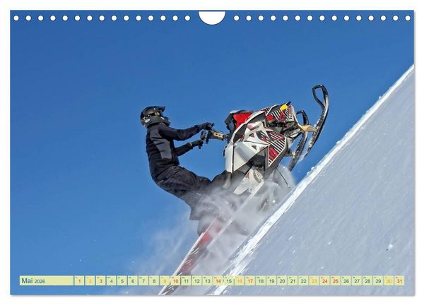 Produktbild: Schneemobil - so cool (Wandkalender 2026 DIN A4 quer), CALVENDO Monatskalender