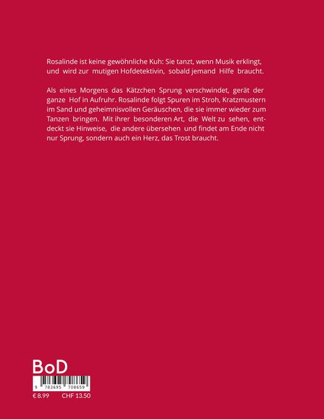 Produktbild: Rosalinde, die Hofdetektivin Band 1: Das verschwundene K&auml;tzchen ab 4 Jahren