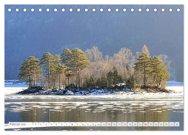 Produktbild: Mein Eibsee - Die Perle unterhalb der Zugspitze im Jahresverlauf (Tischkalender 2026 DIN A5 quer), CALVENDO Monatskalender