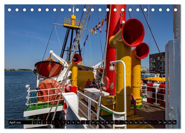 Produktbild: Feuerschiff Elbe 1 - In der Hansestadt Wismar (Tischkalender 2026 DIN A5 quer), CALVENDO Monatskalender