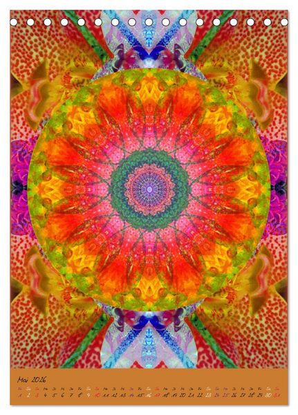 Produktbild: Mandala Energien (Tischkalender 2026 DIN A5 hoch), CALVENDO Monatskalender