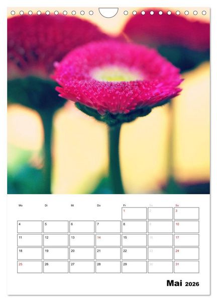 Produktbild: Zauberhafte Bl&uuml;tenwelt / Planer (Wandkalender 2026 DIN A4 hoch), CALVENDO Monatskalender