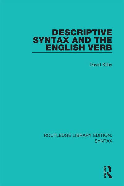 Produktbild: Descriptive Syntax and the English Verb