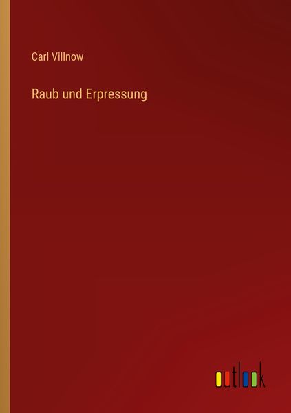 Produktbild: Raub und Erpressung